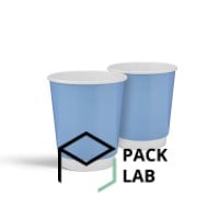 Paper white cup double-layer "Blakyt" 270 ml